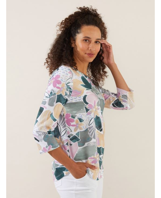 Yarra Trail Watercolour Blooms Tee - Womenswear-Shirts & Tops ...