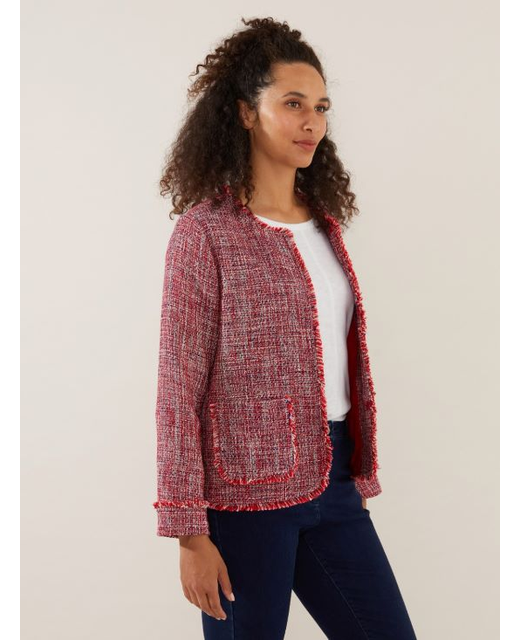 Yarra Trail Fringed Tweed Jacket