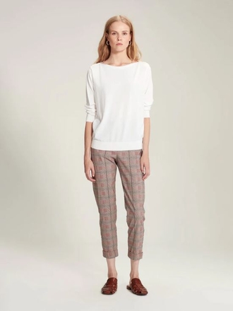 Sills Check Cuffed Hepburn-womenswear-Sparrows