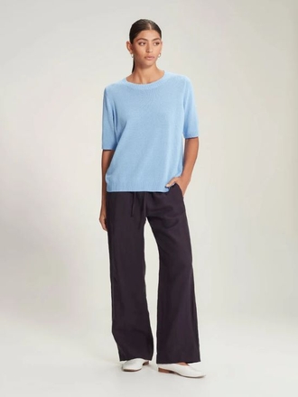 Caroline Sills Stephen Open Knit Tee-womenswear-Sparrows