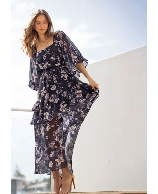 Three of Something Night Games Maxi Dress