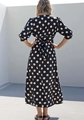 Three of Something Everytime Polka Dot Midi Dress