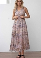 Three of Something Golden Time Maxi Dress