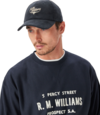 R.M.Williams Script Longhorn Cord Cap